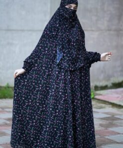 Alternative view of trendy Long jilbab