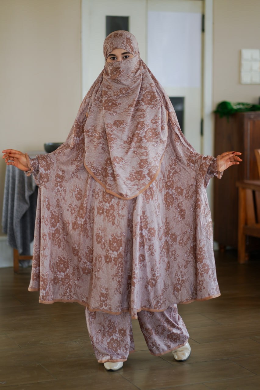 Khimar & Plazo Set -1002