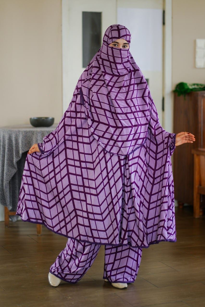 Khimar & Plazo Set -1001
