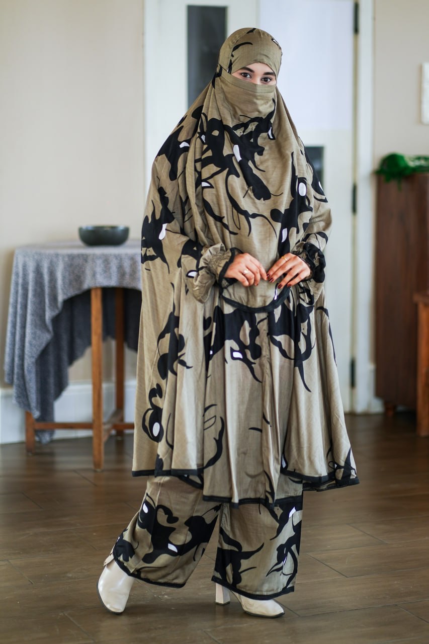 Khimar & Plazo Set -995